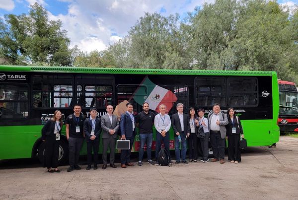 ▲電動車拓銷團首站參訪墨國指標性車廠Megaflux爭取實質合作機會。(圖/貿協提供)