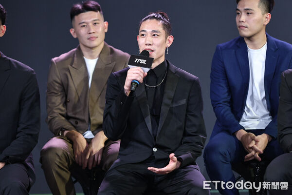 ▲林書緯出席TPBL職籃新賽季啟動記者會。(圖/記者林敬旻攝)