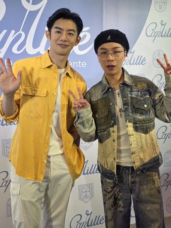 ▲蕭子墨與派翠克出席活動。(圖/記者葉文正攝)