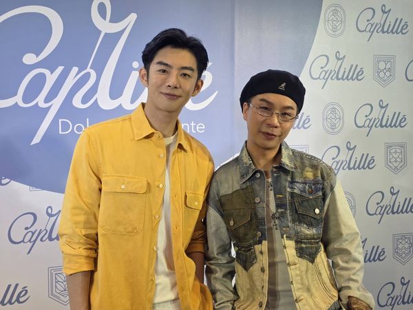 ▲蕭子墨與派翠克出席活動。(圖/記者葉文正攝)