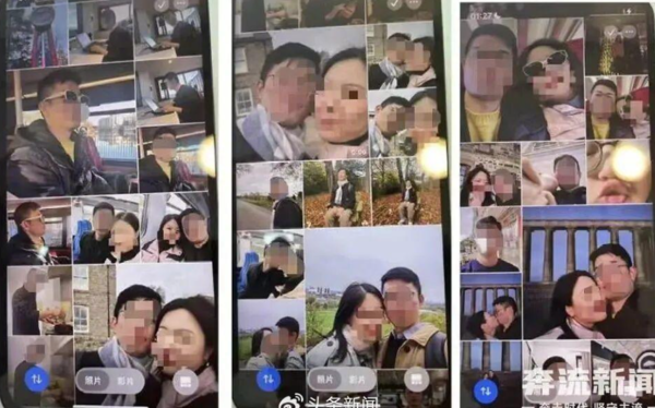 ▲王女與黃男的合照。(圖/翻攝自微博)