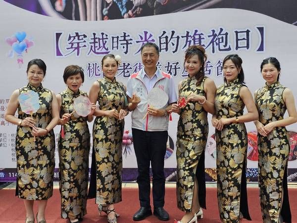 ▲桃園文昌宮「旗袍日」登場