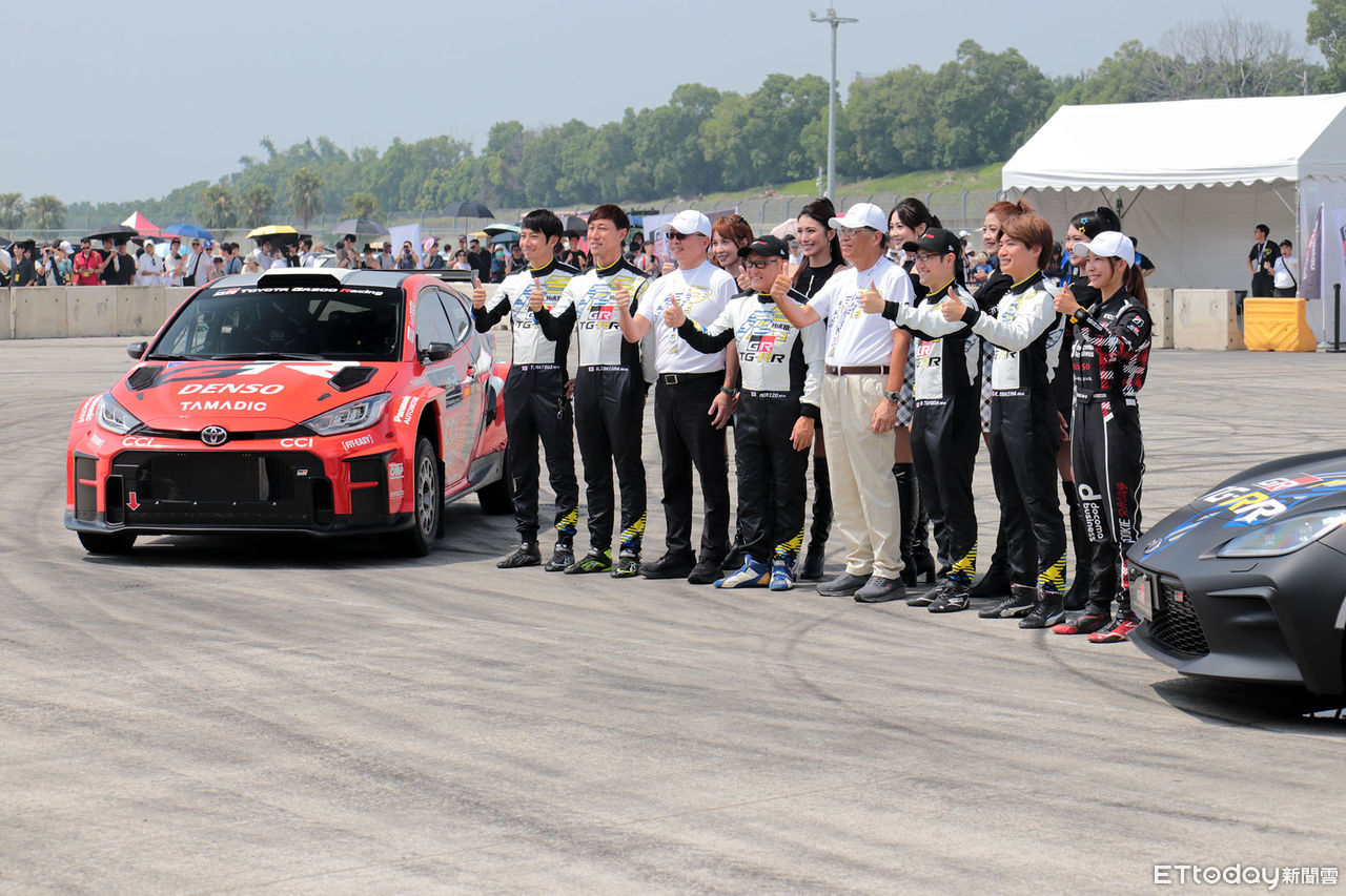 ▲TOYOTA會長「豐田章男降臨麗寶賽車場」!熱血爆甩車迷嗨翻了。(圖/記者張慶輝攝)