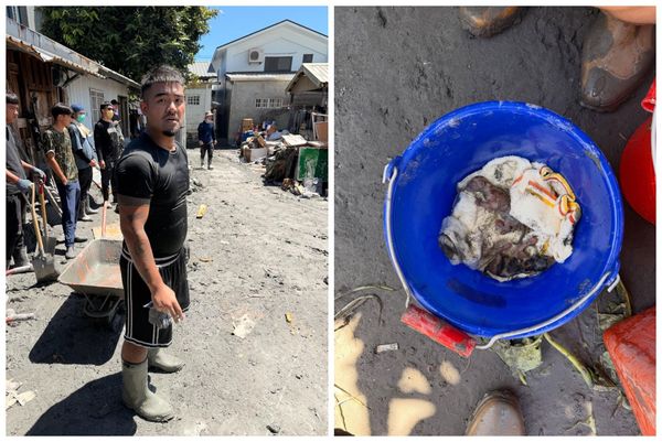 穿黑衣的「就貓超人」成功救出小貓。(IG/@weilee_bmk 授權提供)