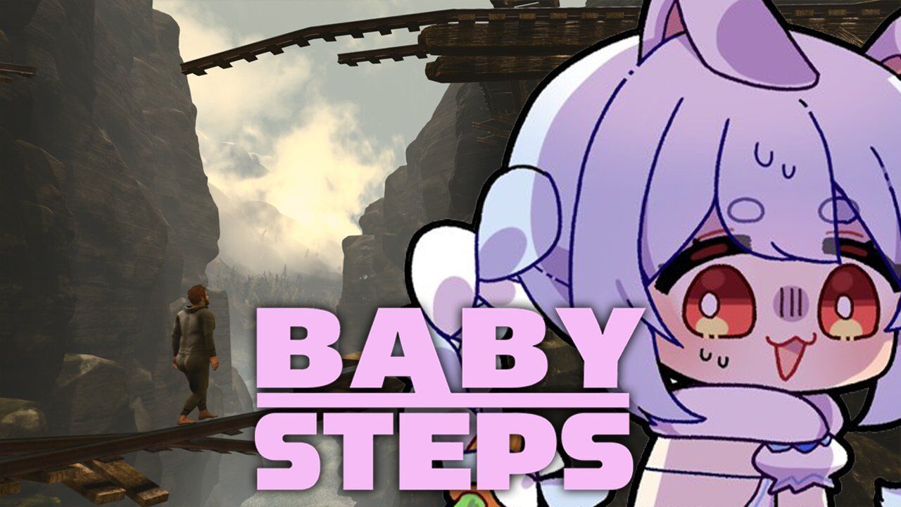 ▲▼兔田佩克拉遊玩《一步一腳印》感到超崩潰。(圖/翻攝自X/@usadapekora)