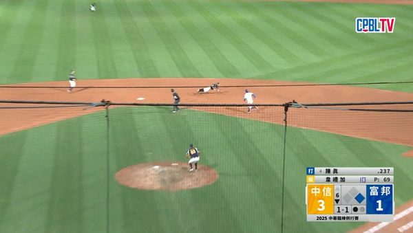 ▲▼岳東華一顆星接殺。(圖/截自CPBLTV)