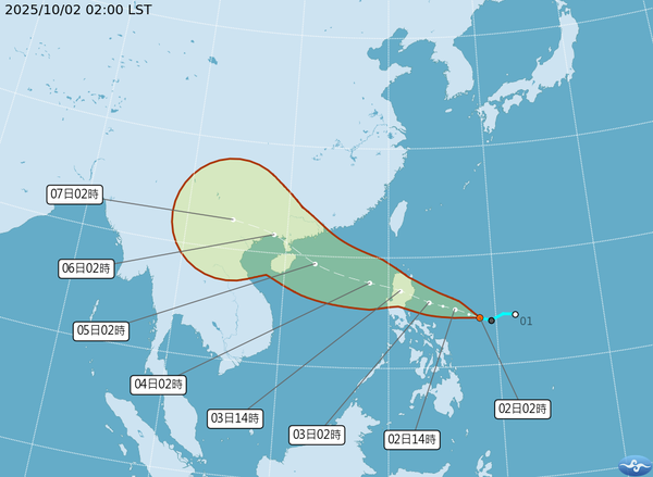 ▲▼中秋連假晴朗炎熱 吳德榮:熱帶擾動發展仍有變數。(圖/氣象署)