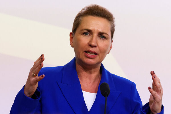 ▲▼ 歐盟哥本哈根峰會,丹麥總理佛瑞德里克森(Mette Frederiksen)在記者會上發言。(圖/路透)