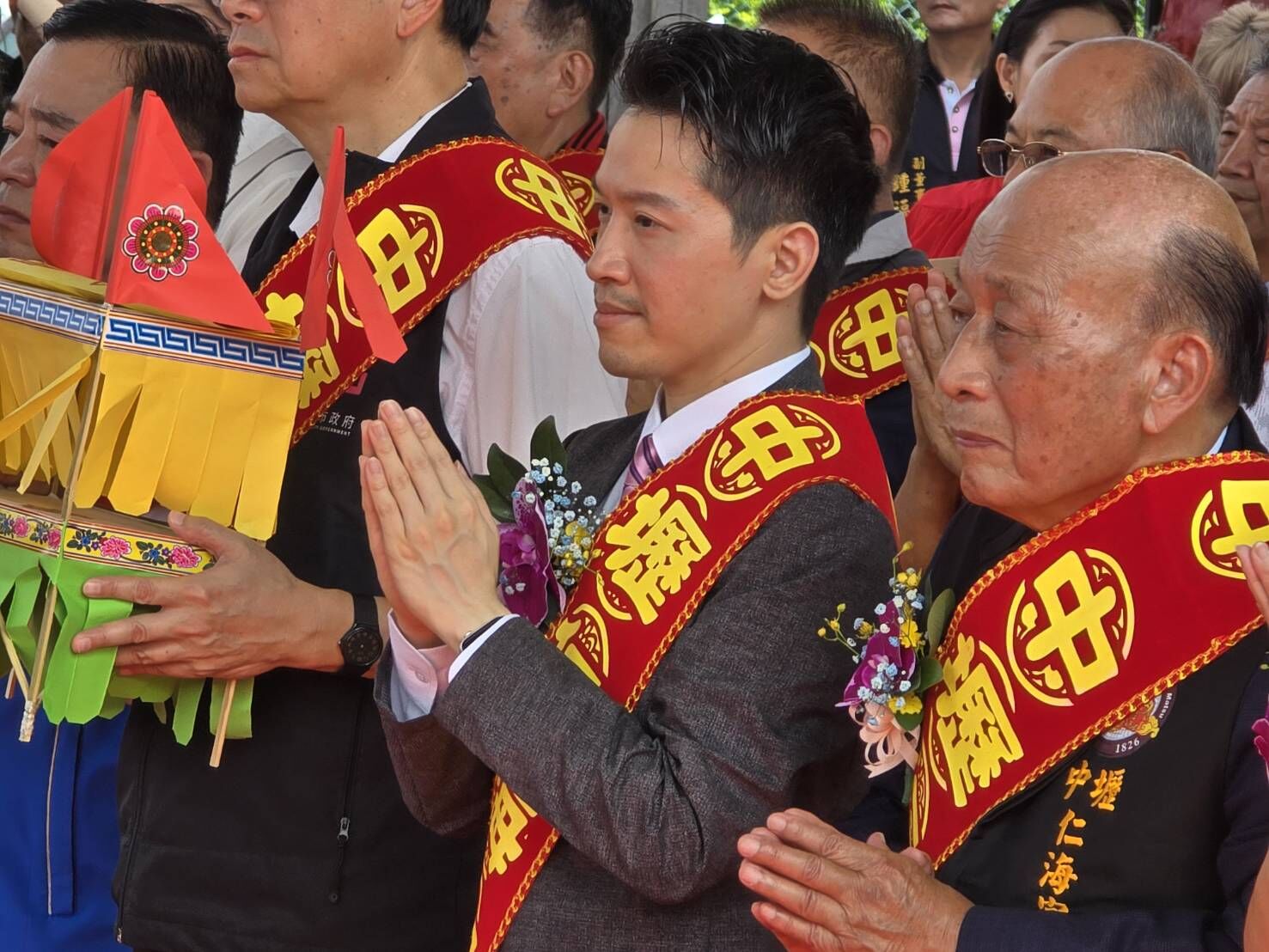 ▲▼中壢,仁海宮,何志偉,動土,鏟子,產子。(圖/仁海宮提供)