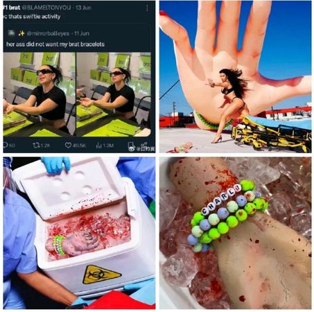 ▲▼查理的舉動疑似在諷刺泰勒絲。(圖/翻攝自微博)