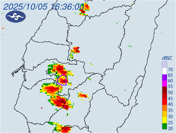 ▲▼嘉義縣、台南市有大雷雨。(圖/氣象署)