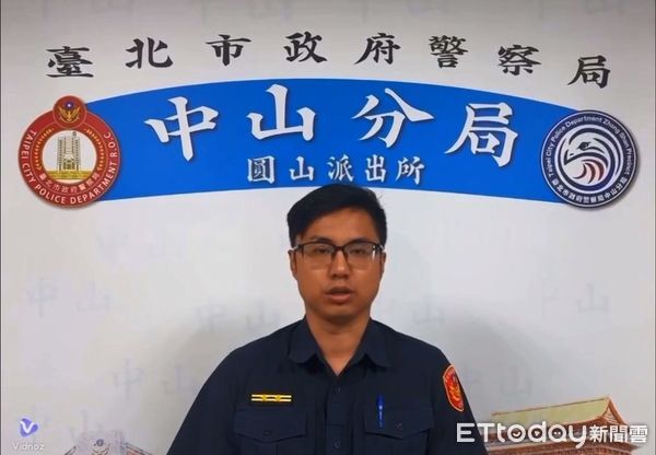 ▲北市中山區花博園區經傳無業男持美工刀砍人案,轄區圓山所長張孝安說明案情。(圖/記者張君豪翻攝)