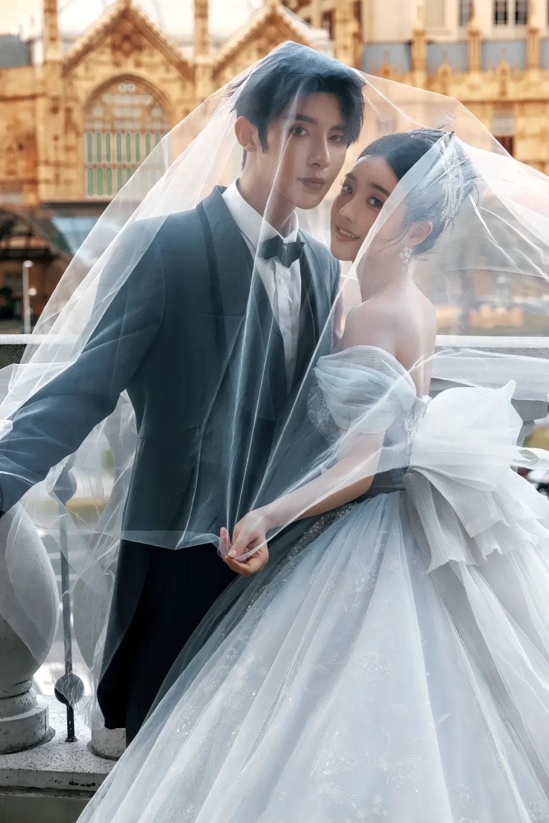 ▲▼短劇CP朱一未、白昕怡婚紗照曝光。(圖/翻攝自抖音)