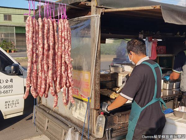 ▲▼桃園在地人才知道發財車香腸。(圖/部落客darren提供)