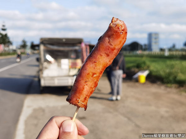 ▲▼桃園在地人才知道發財車香腸。(圖/部落客darren提供)