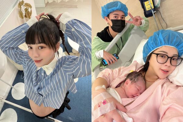 ▲▼《大學生》朱咩中秋產女「不到10分鐘就生完」。(圖/翻攝自Instagram/chu__mei)