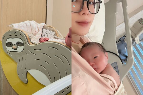 ▲▼《大學生》朱咩中秋產女「不到10分鐘就生完」。(圖/翻攝自Instagram/chu__mei)