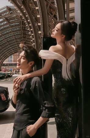 ▲▼短劇CP朱一未、白昕怡婚紗照曝光。(圖/翻攝自抖音)