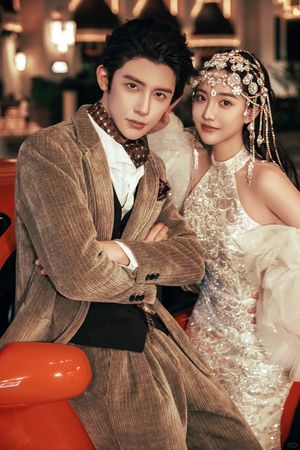 ▲▼短劇CP朱一未、白昕怡婚紗照曝光。(圖/翻攝自抖音)