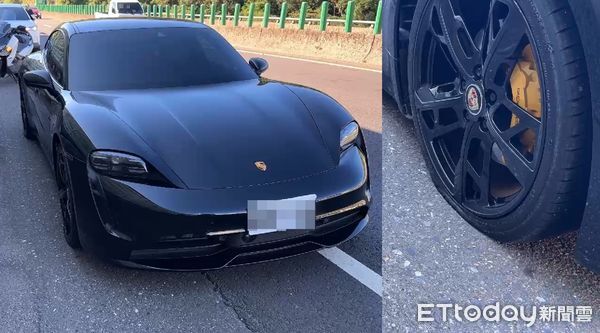 ▲角鋼伸縮縫損壞翹起,導致約30輛車受損。(圖/記者郭世賢翻攝)