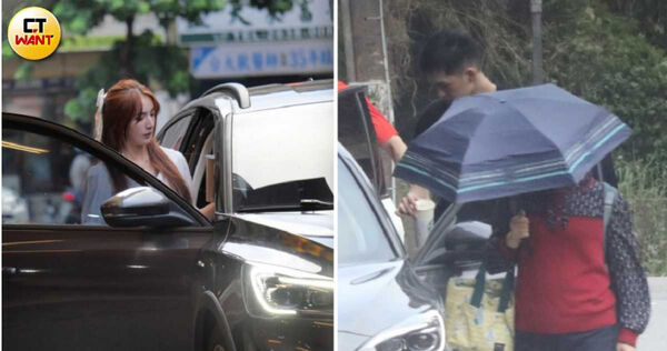 Dora去年9月被本刊直擊職籃球員林子洧溫馨幫接送。(圖/本刊攝影組)