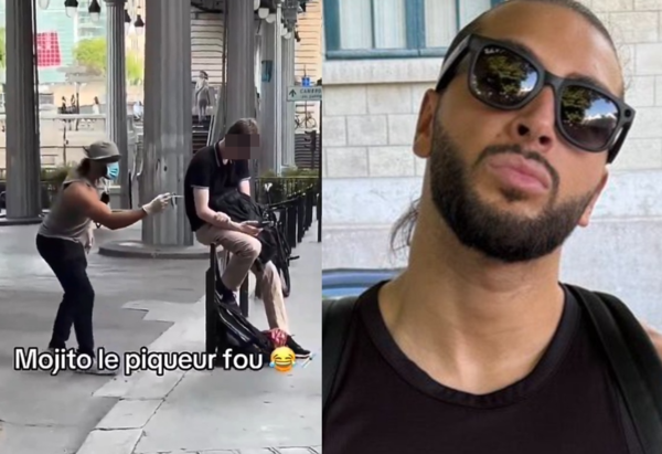 街上拿針亂刺陌生人 男惡作劇爆紅「警狂收145起報案」被判入獄。(圖/翻攝自X)