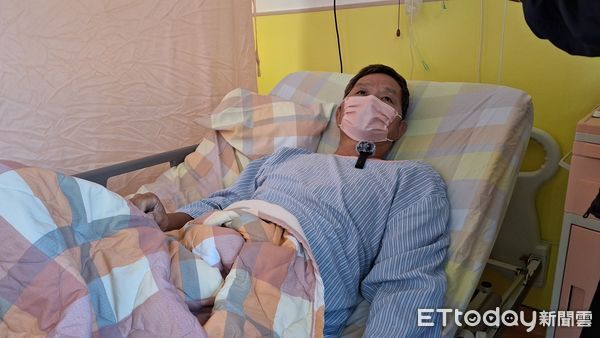 ▲光復鄉受災民沈先生傷勢穩定,預計兩日後即可出院。(圖/記者楊晨東翻攝)