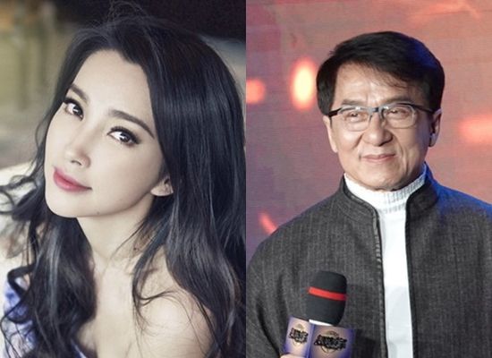 ▲成龍和李冰冰曾拍床戲。(圖/取自世紀星匯微博、資料照)