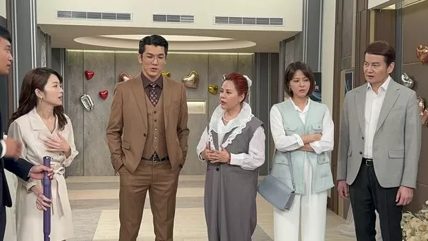 ▲《好運來》吳政澔與程雅晨的不倫婚外情被正宮蘇晏霈抓包。(圖/民視提供)