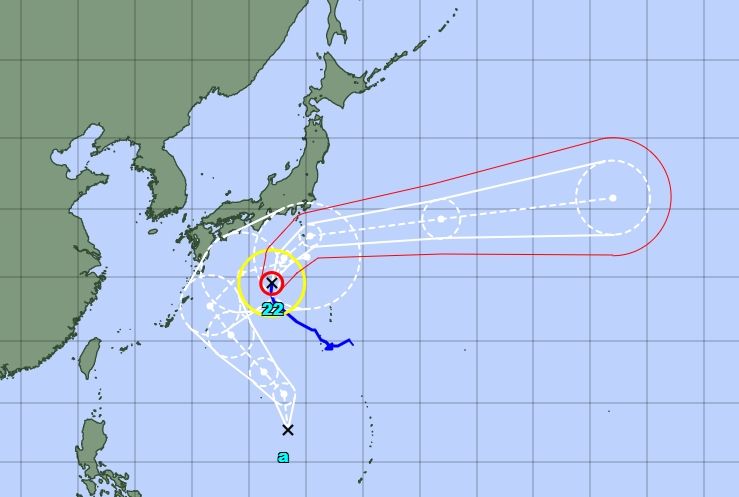 ▲▼又有熱帶低壓,未來將增強為「娜克莉」颱風。(圖/翻攝日本氣象廳)