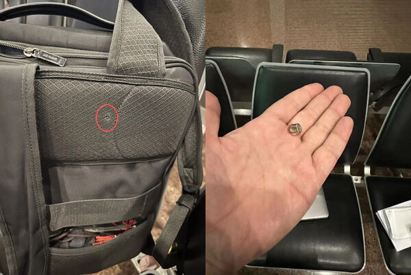 ▲▼陸男巴西遇劫遭開2槍,MacBook擋子彈。(圖/翻攝騰訊熱問)