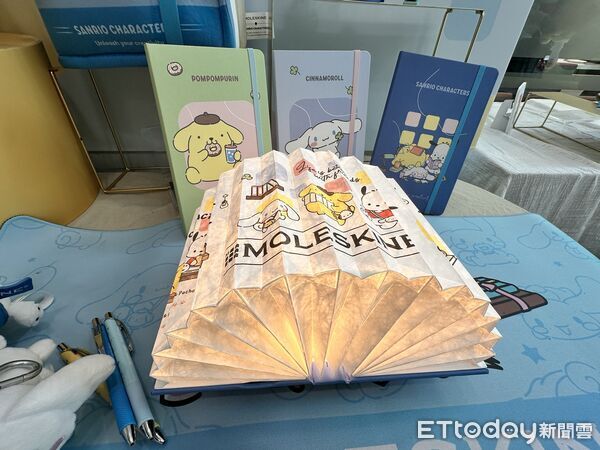 ▲▼7-11推出「Moleskine x Sanrio夢幻聯名」大耳狗、布丁狗、帕恰狗周邊。(圖/記者林育綾攝)