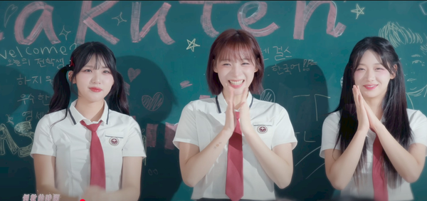 ▲韓籍三本柱飾演轉學生。左起廉世彬、河智媛、禹洙漢。(圖/樂天桃猿提供)