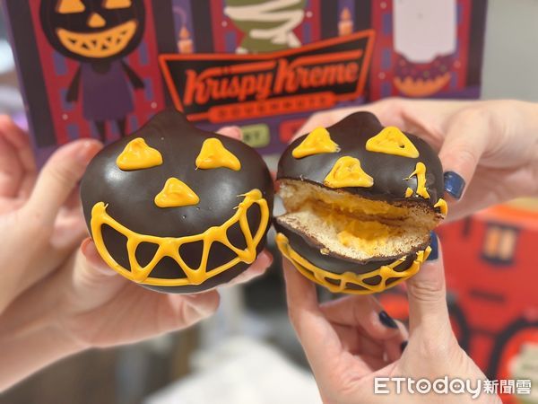 ▲▼Krispy Kreme推出3款萬聖節限定鬼怪甜甜圈。(圖/記者蕭筠攝)