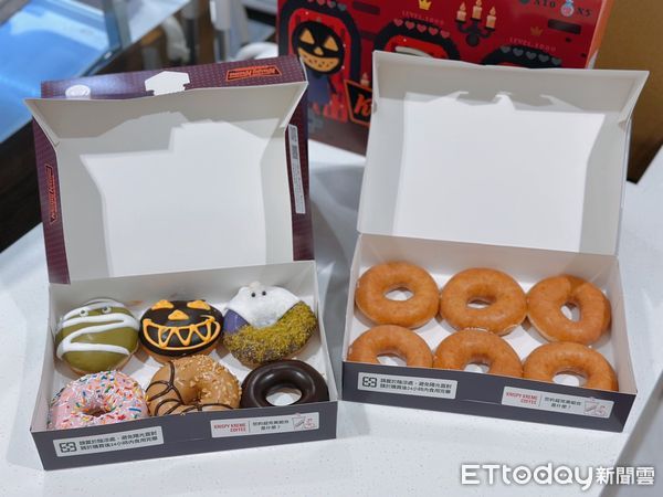 ▲▼Krispy Kreme推出3款萬聖節限定鬼怪甜甜圈。(圖/記者蕭筠攝)