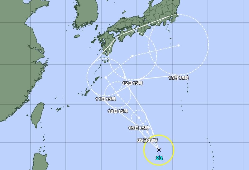 ▲▼「娜克莉」颱風生成。(圖/翻攝日本氣象廳)