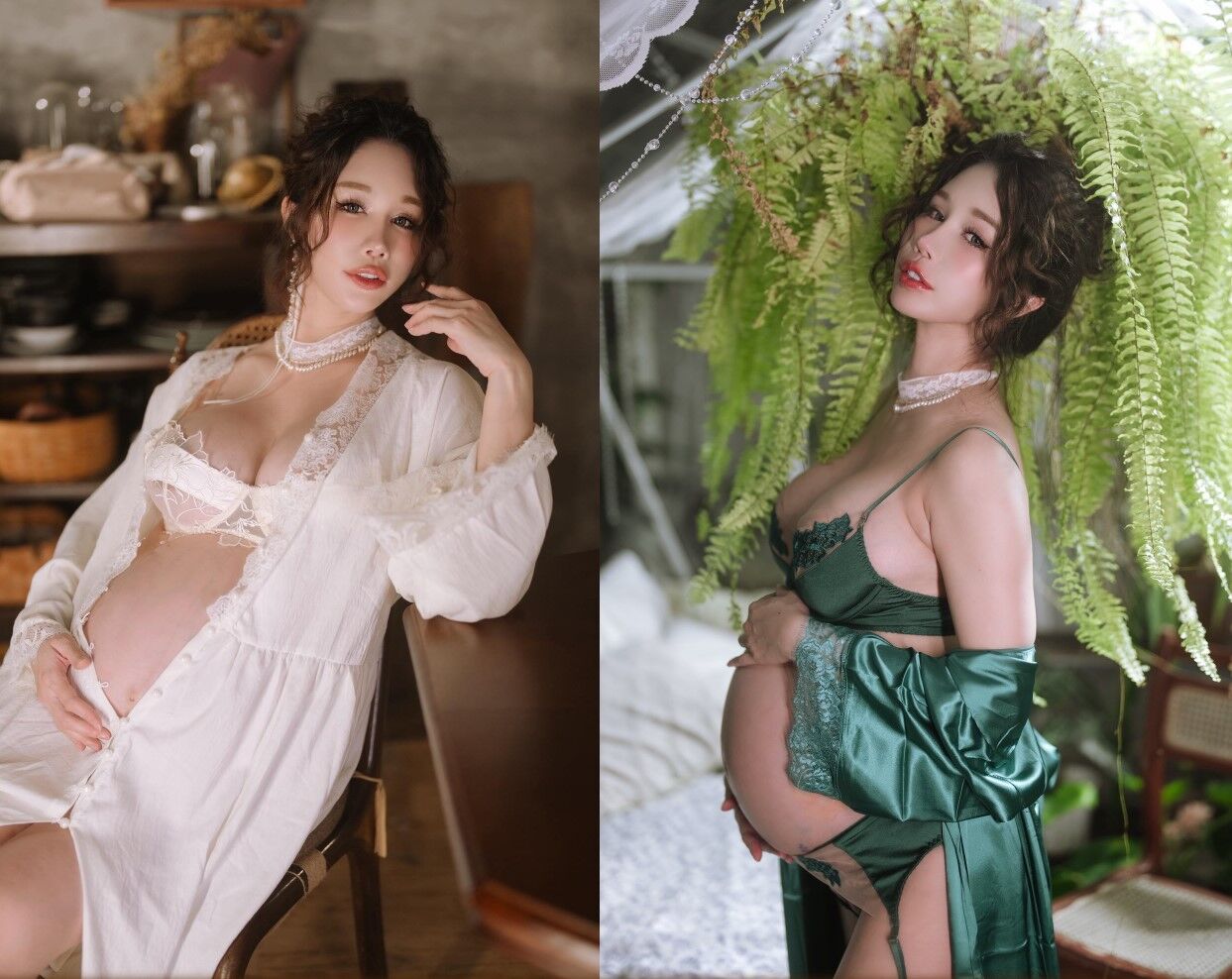 ▲辣模辛尤里公開產前產後照。(圖/翻攝自辛尤里臉書)