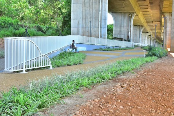 ▲沙鹿休閒景觀步道延伸段「沙鹿霞光步道」8月完工。(圖/台中市觀旅局提供)