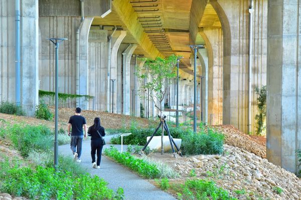 ▲沙鹿休閒景觀步道延伸段「沙鹿霞光步道」8月完工。(圖/台中市觀旅局提供)