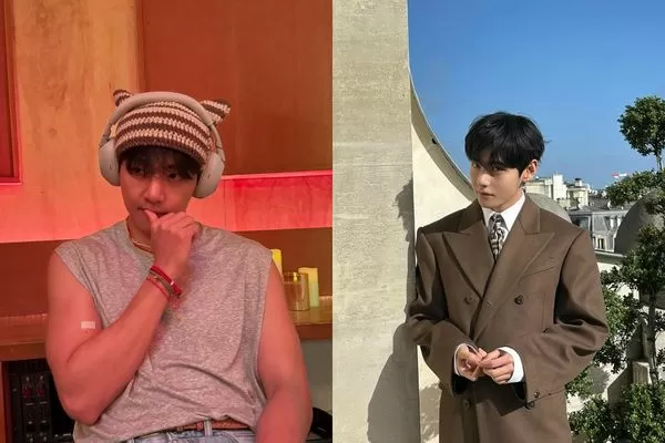 ▲▼BTS V才誇粉絲秩序好 秒被包圍「good取消」。(圖/翻攝自Instagram/thv)