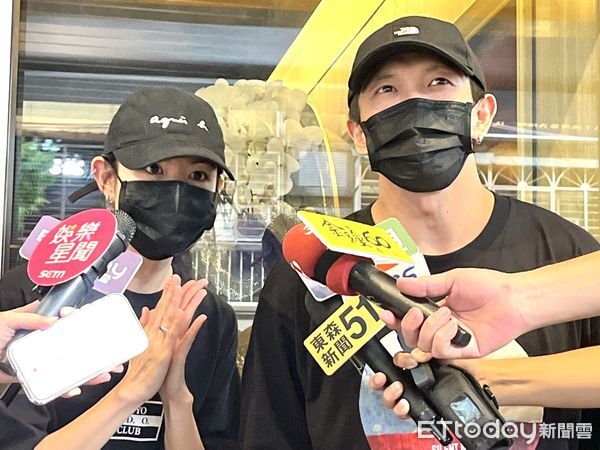 ▲李千娜與黃尚禾。(圖/記者許靖麒攝)