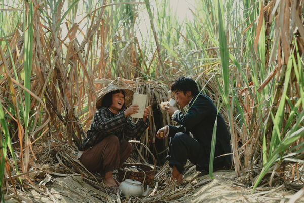 ▲方郁婷(左)與曾敬驊(右)在電影《大濛》飾演兄妹,詮釋50年代的農村孩子。(圖/華文創提供)