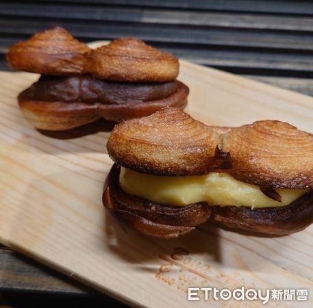 ▲大阪麵包策展品牌パントタビスル「蝴蝶酥夾心」。(圖/苗林行提供)