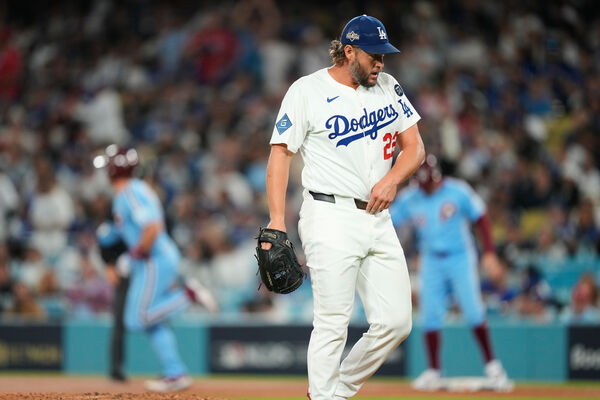 ▲▼洛杉磯道奇山本由伸、克蕭、格拉斯諾。(達志影像/美聯社)