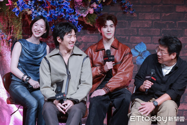 ▲▼《回魂計》上線記者會-傅孟柏、尹浩宇、劉主平、許肇任。(圖/記者周宸亘攝)
