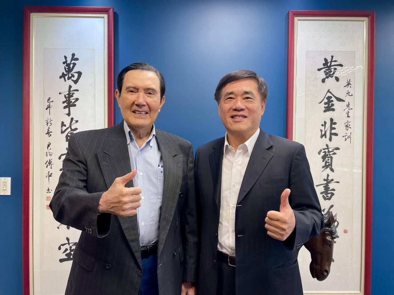 ▲郝龍斌拜會馬英九。(圖/翻攝自Facebook/郝龍斌)