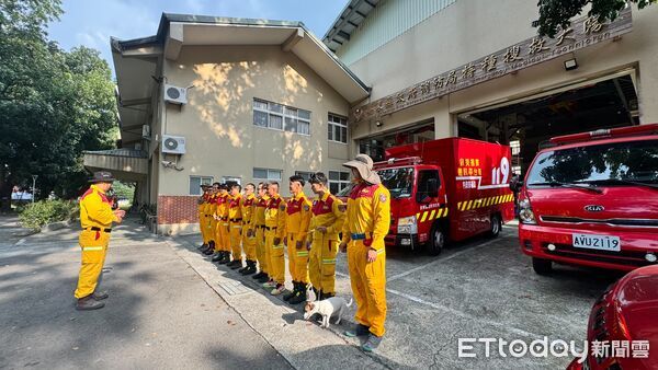 ▲屏東縣政府消防局特搜大隊二度赴花蓮救災。(圖/屏東縣政府提供)