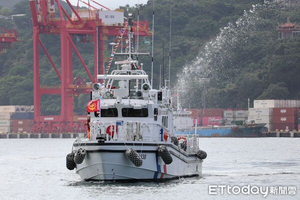 ▲基隆海巡35噸級巡防艇成軍。(圖/記者郭世賢翻攝)
