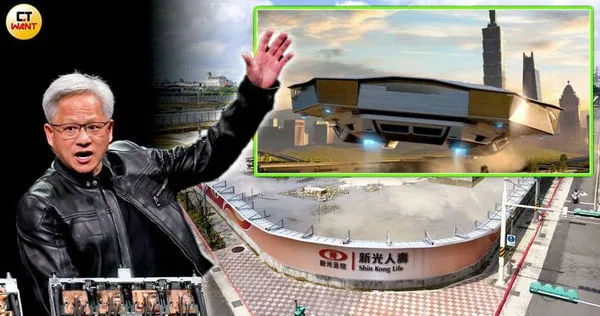 輝達台灣總部「星群」降落北士科T17、T18卡關,T12整合案成為備案,知情人士透露,早在今年5月前就已經有商仲在整合土地。(圖/黃耀徵攝、翻攝自nvidia keynote YT、報系資料庫)