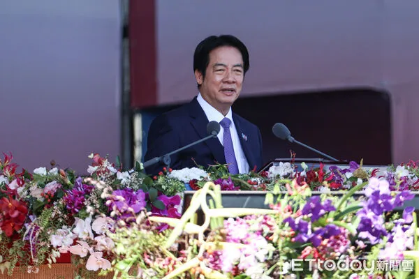 ▲總統賴清德於雙十國慶大會致詞。(圖/記者林敬旻攝)